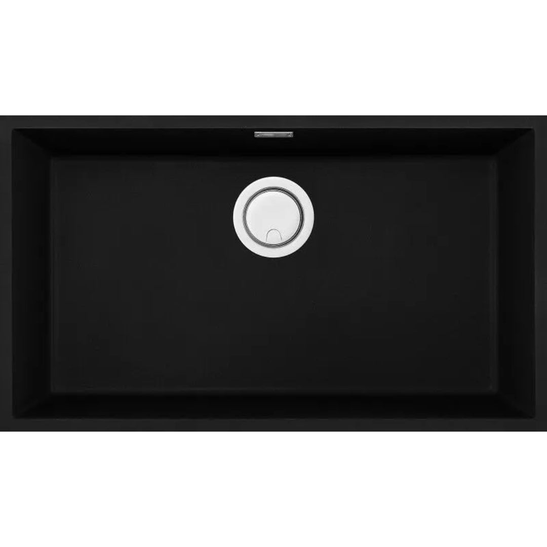 ELLECI INTEGRA 130 LKQ13086BIN Lavello 1 Vasca Sottotop Keratek® Nero Kuro 86 cm. 76x44
