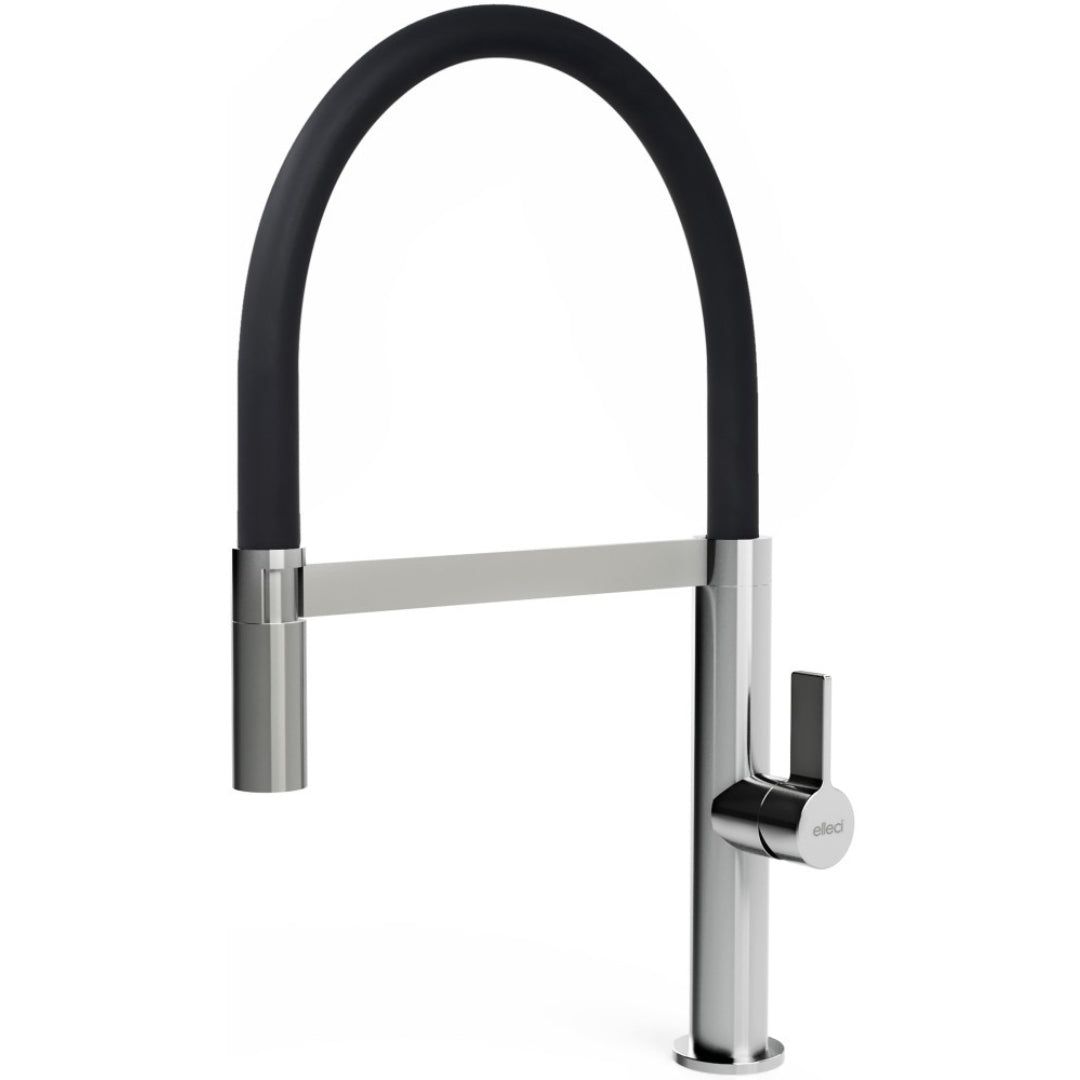 ELLECI WAVE MIKWAVCR Miscelatore Cucina Doccetta Rubinetto Monocomando Cromo
