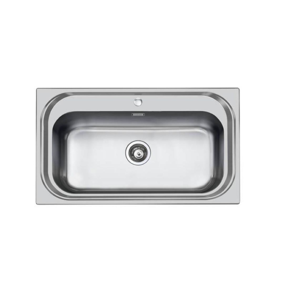 FOSTER S1000 1180550 Lavello Cucina Acciaio Incasso Semifilo Monovasca Inox mm 865x505