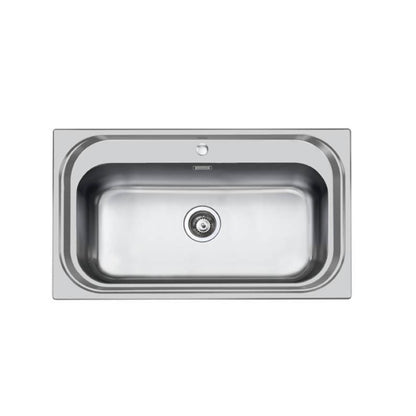 FOSTER S1000 1180550 Lavello Cucina Acciaio Incasso Semifilo Monovasca Inox mm 865x505