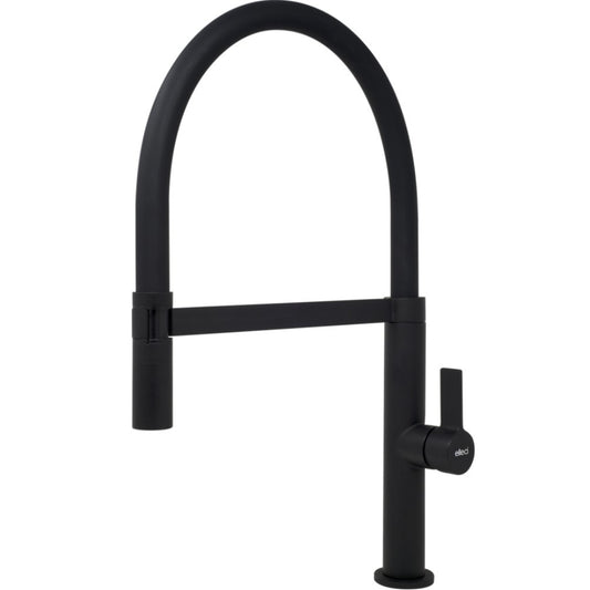 ELLECI WAVE MOKWAVBK Rubinetto Miscelatore Cucina Doccetta Estraibile Nero