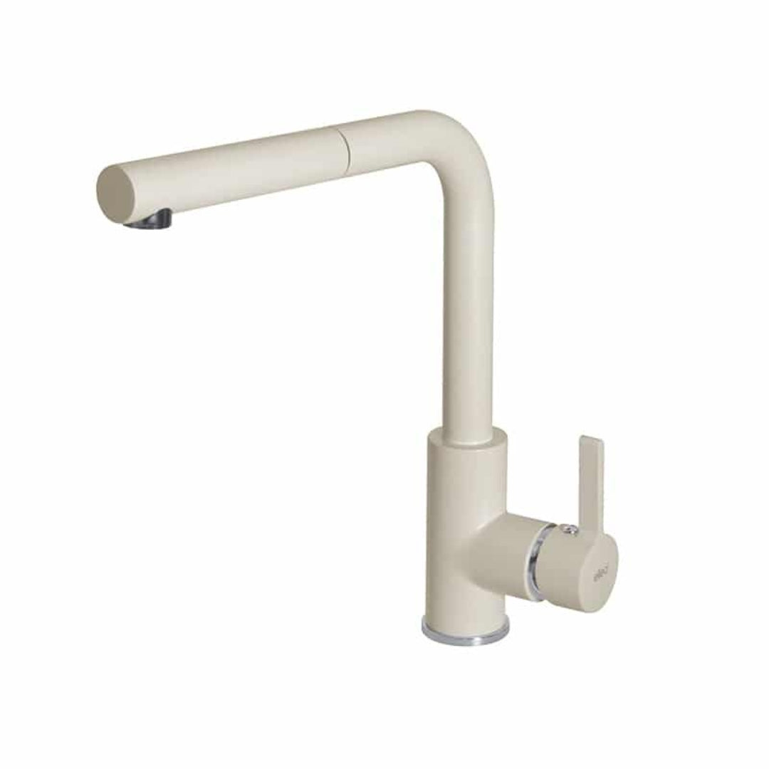 ELLECI C02 MGKC0262 Rubinetto Miscelatore Monocomando Doccetta Estraibile Bianco Antico 62