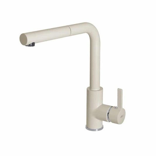 ELLECI C02 MGKC0262 Rubinetto Miscelatore Monocomando Doccetta Estraibile Bianco Antico 62