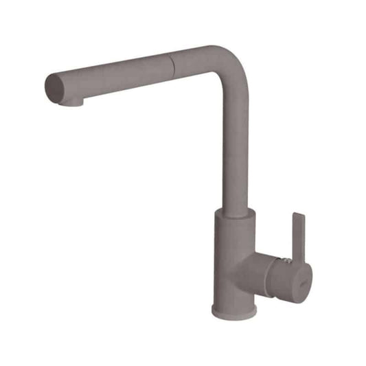 ELLECI C02 MGKC0243 Rubinetto Miscelatore Doccetta Estraibile Granitek Tortora 43