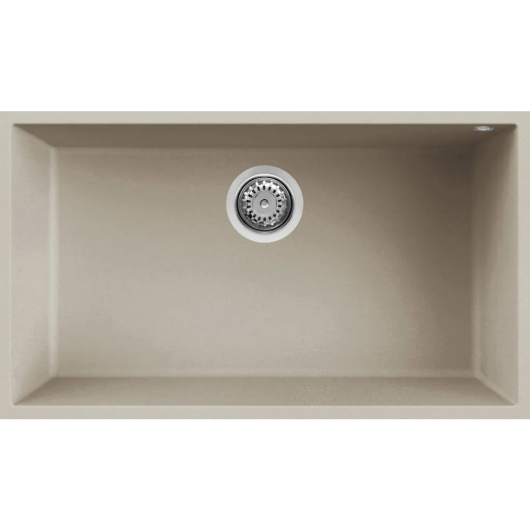 ELLECI QUADRA 130 LKQ13095BSO Lavello 1 Vasca Sottotop Keratek Champagne 76x44cm