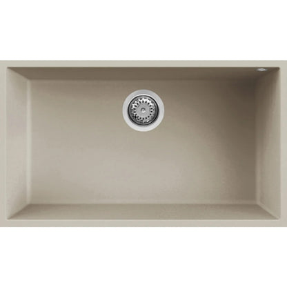 ELLECI QUADRA 130 LKQ13095BSO Lavello 1 Vasca Sottotop Keratek Champagne 76x44cm