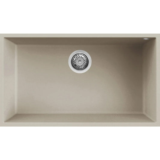 ELLECI QUADRA 130 LKQ13095BSO Lavello 1 Vasca Sottotop Keratek Champagne 76x44cm