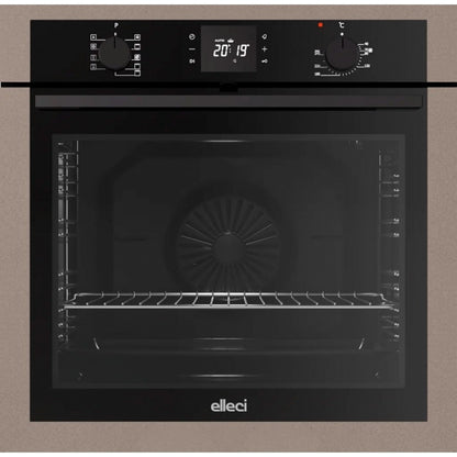 ELLECI PLANO PLUS FGPP60243NS Forno da Incasso Elettrico Multifunzione Ventilato con Grill Tortora Classe A cm 60 x 60