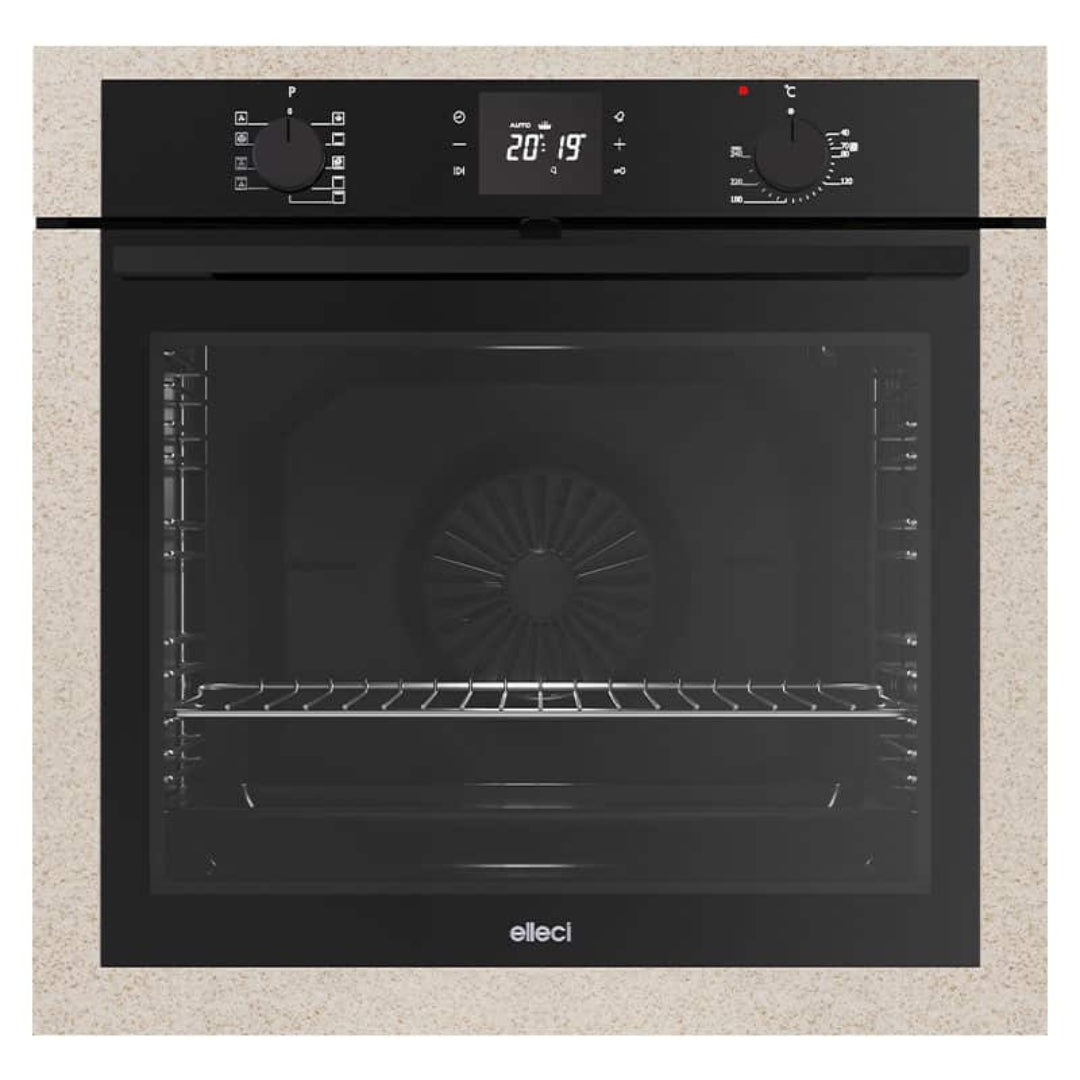 ELLECI PLANO PLUS FGPP60251NS Forno Incasso Ventilato Elettrico Avena 78 Lt. A+ cm. 60 X 60