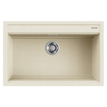 ELLECI BEST 130 LGB13062 Lavello Cucina 1 Vasca Incasso Sopratop Granitek Bianco Antico G62 cm79x51