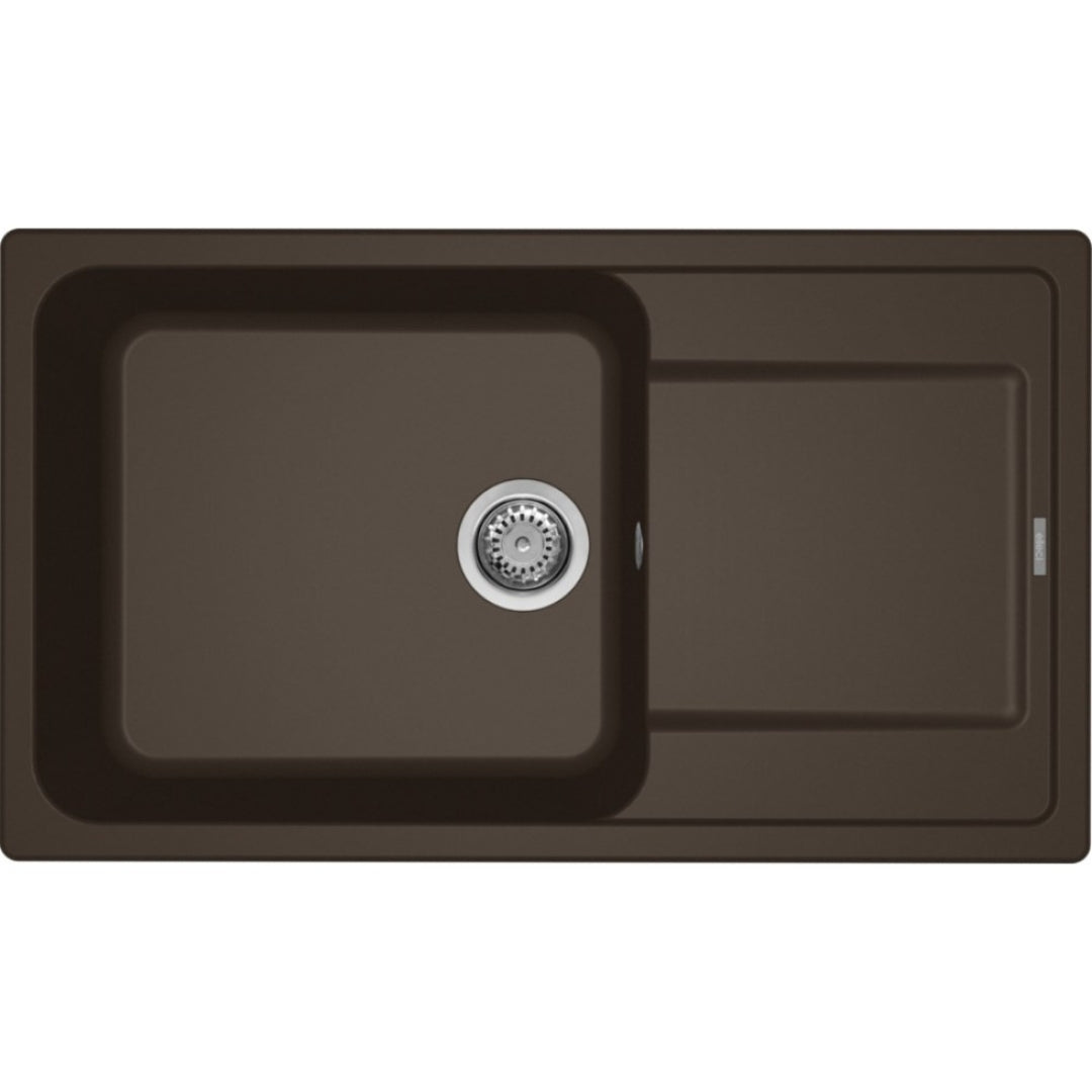 ELLECI LIFE 410 LG241078 Lavello 1 Vasca Gocciolatoio Sopratop Granitek Espresso cm 86x50