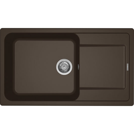 ELLECI LIFE 410 LG241078 Lavello 1 Vasca Gocciolatoio Sopratop Granitek Espresso cm 86x50