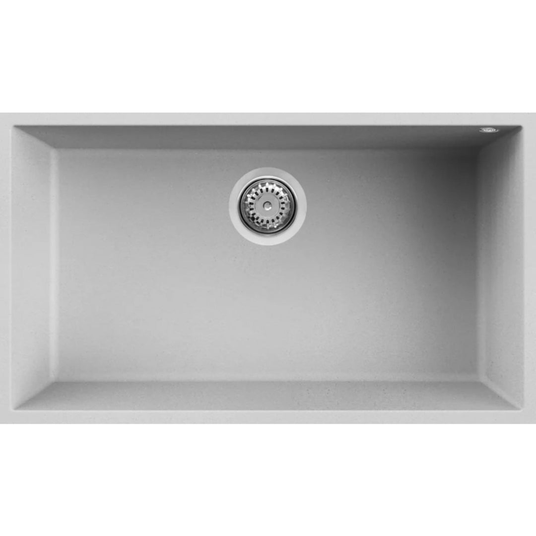 Elleci LMQ13079BSO Lavello Sottotop 1 Vasca Granitek Aluminium M79 cm. 76 x 44