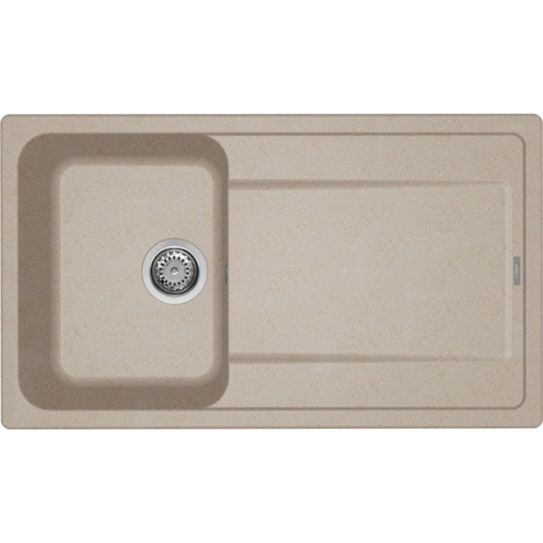 ELLECI LIFE 400 LG240051 Lavello 1 Vasca Gocciolatoio Reversibile Granitek Avena cm. 86 x 50