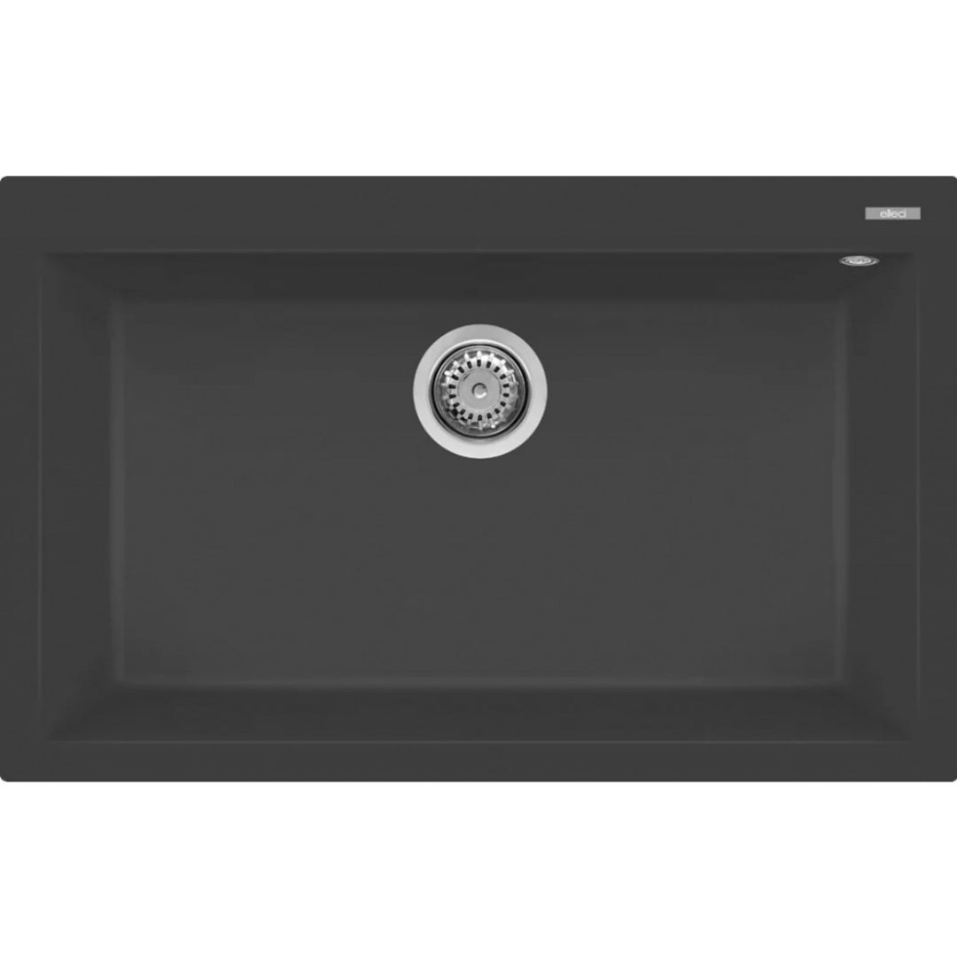 ELLECI QUADRA 130 LGQ13059 Lavello 1 Vasca Sopratop Granitek Antracite G59 cm. 79 x 50