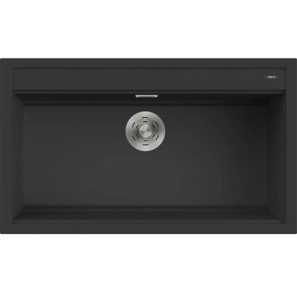 ELLECI BEST 360 LGB36040 Lavello Incasso 1 Vasca Sopratop Granitek Nero 40 cm. 86x51