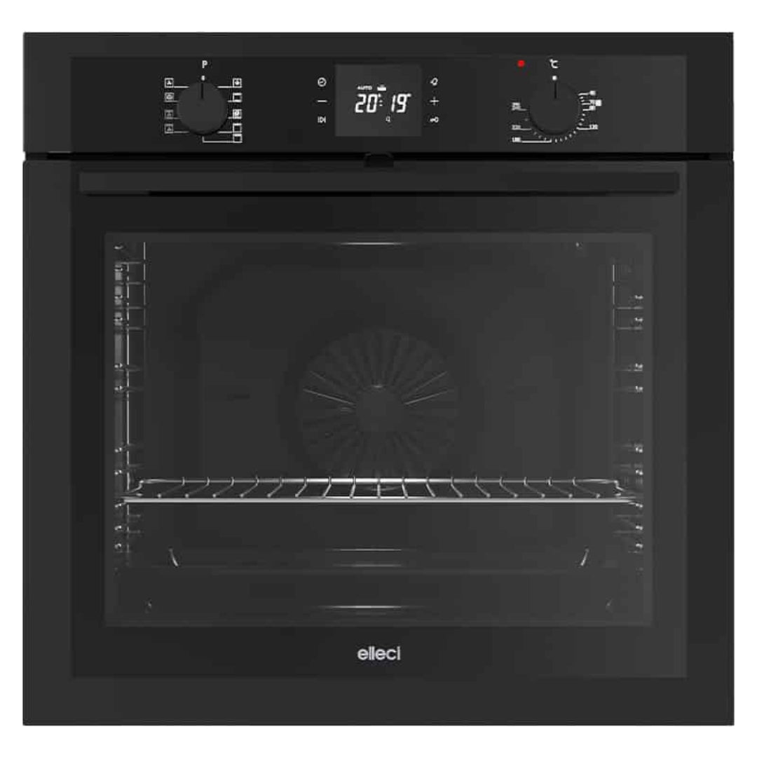 ELLECI PLANO PLUS FGPP60240NS Forno Elettrico Incasso Ventilato 78 Lt. Nero cm. 60 x 60