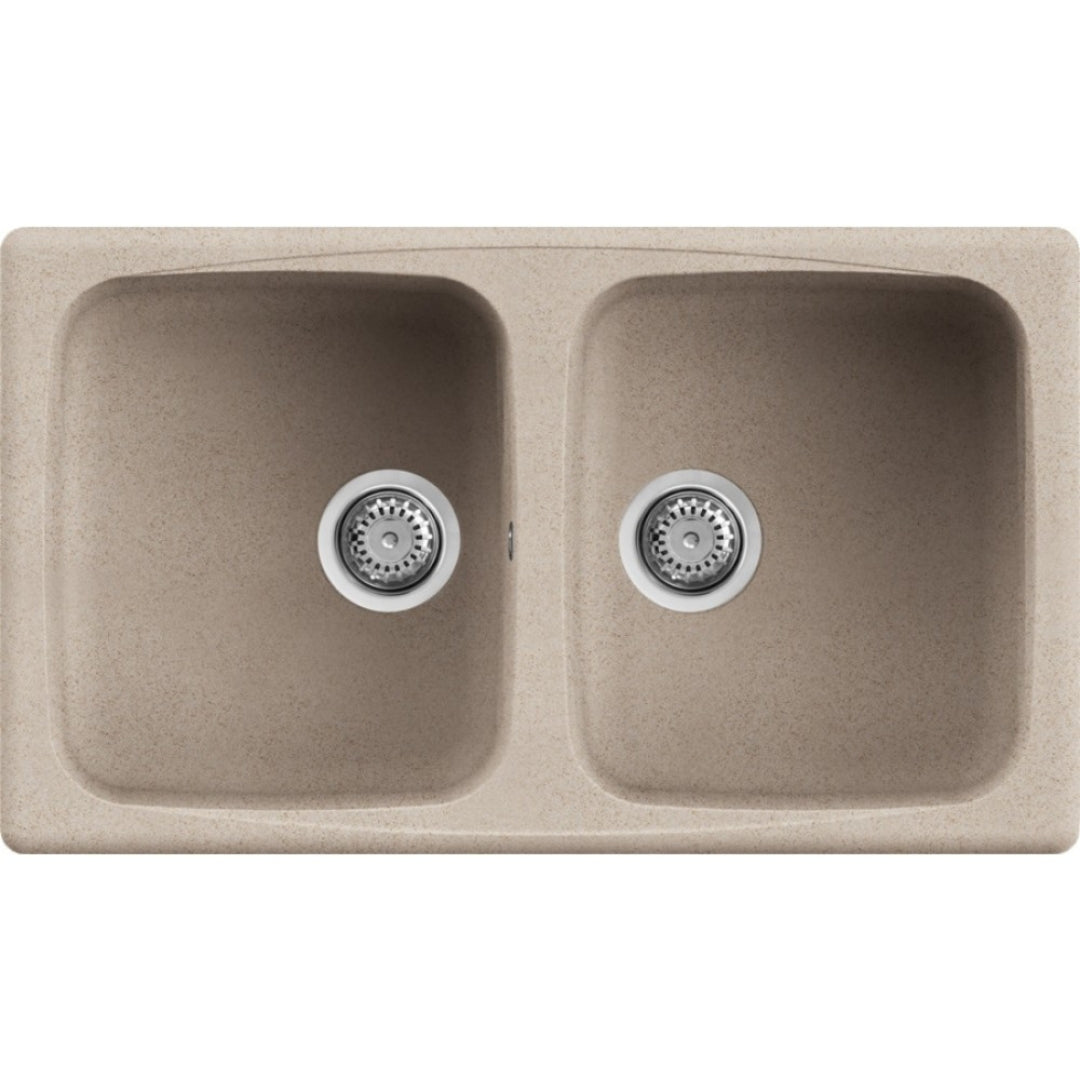 ELLECI MASTER 450 LGM45051 Lavello Cucina 2 Vasche Granitek Avena 51 cm. 86 x 50