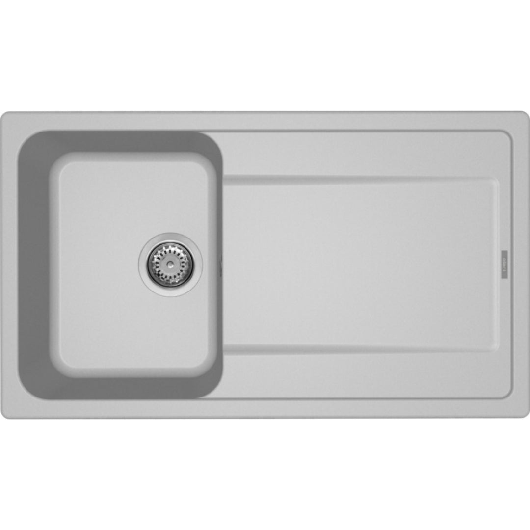 ELLECI LIFE 400 LM240079 Lavello 1 Vasca Gocciolatoio Reversibile Incasso Sopratop Aluminium 79 cm. 86 x 50