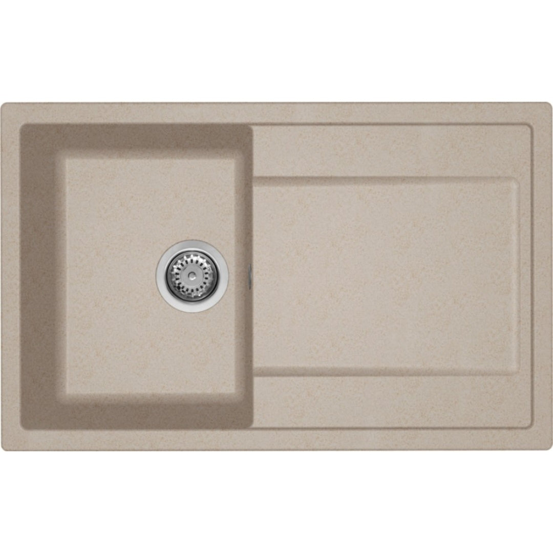 ELLECI LIFE 300 LG230051 Lavello 1 Vasca Gocciolatoio Reversibile Granitek Avena 51 cm. 79 x 50