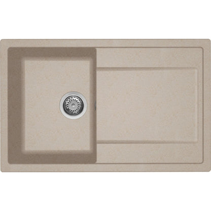 ELLECI LIFE 300 LG230051 Lavello 1 Vasca Gocciolatoio Reversibile Granitek Avena 51 cm. 79 x 50