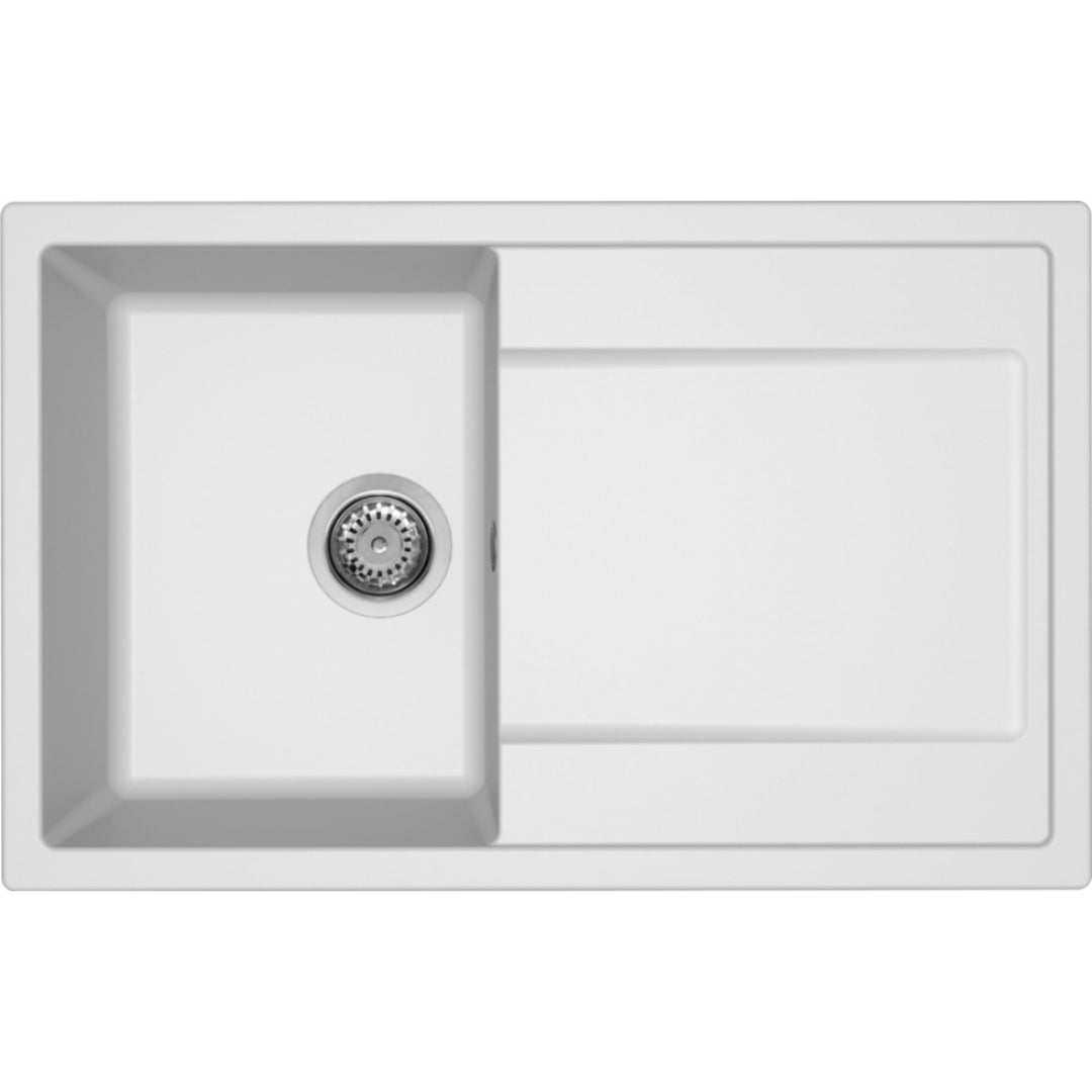 ELLECI LIFE LG230068 Lavello 1 Vasca Gocciolatoio Reversibile Granitek cm. 79x50