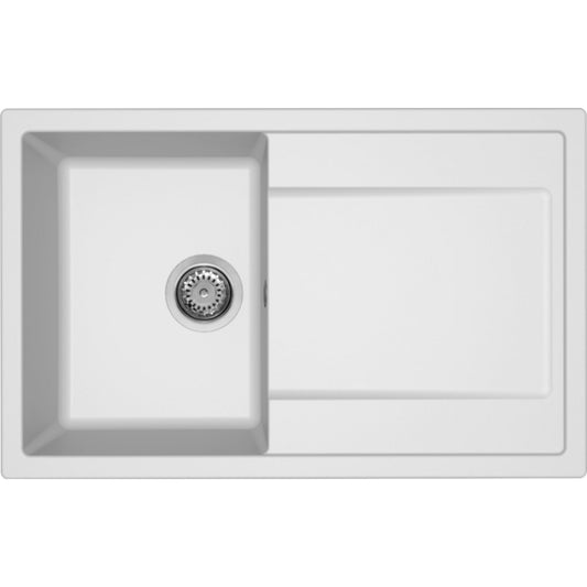 ELLECI LIFE LG230068 Lavello 1 Vasca Gocciolatoio Reversibile Granitek cm. 79x50