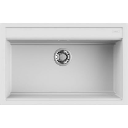 ELLECI BEST 130 LKB13096 Lavello Monovasca Incasso Sopratop Keratek Bianco Kera cm. 79 x 51
