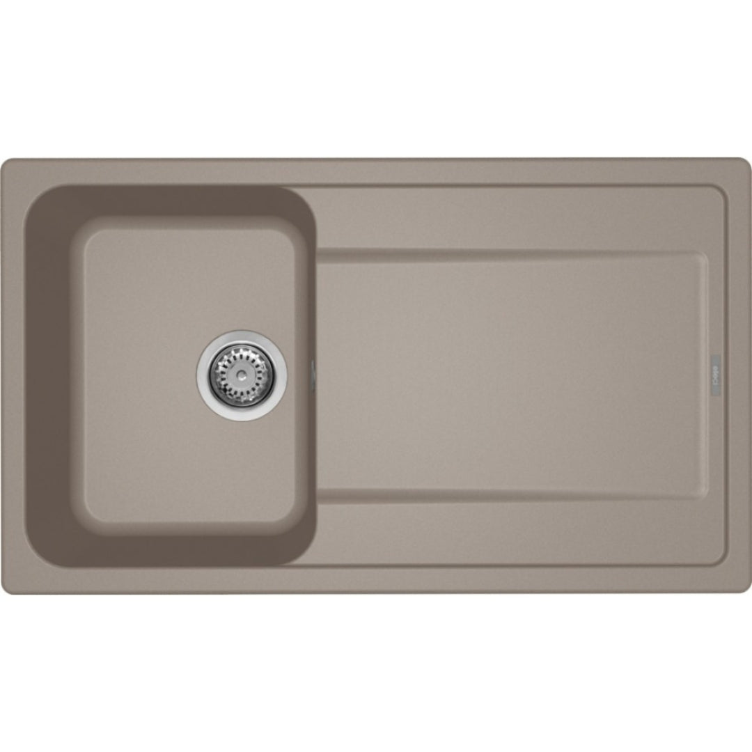 ELLECI LIFE 400 LG240043 Lavello 1 Vasca Gocciolatoio Reversibile Granitek Tortora 43 cm. 86x50