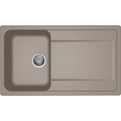ELLECI LIFE 400 LG240043 Lavello 1 Vasca Gocciolatoio Reversibile Granitek Tortora 43 cm. 86x50