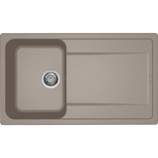 ELLECI LIFE 400 LG240043 Lavello 1 Vasca Gocciolatoio Reversibile Granitek Tortora 43 cm. 86x50