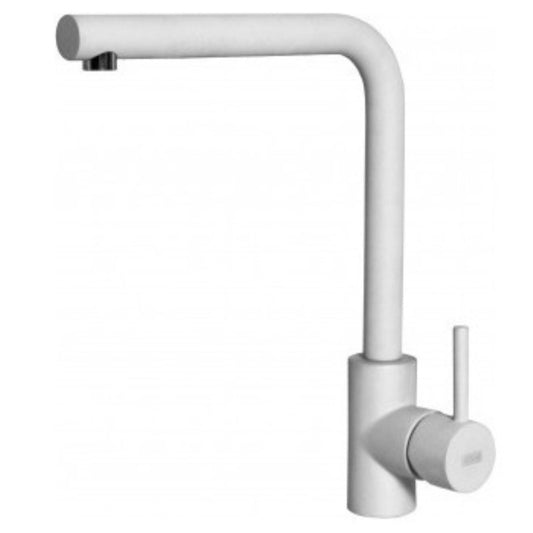 ELLECI TRAIL MGKTRA68 Miscelatore Cucina Rubinetto Girevole Granitek Bianco Titano 68