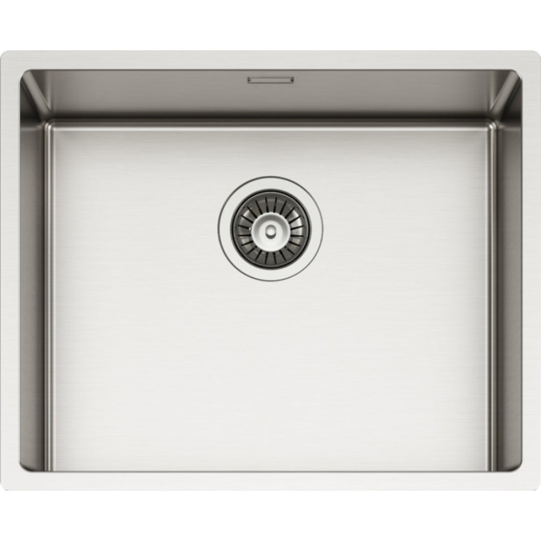 ELLECI LIE500SAC Lavello 1 Vasca Inox Satinato Flat Filotop o Sottotop cm. 54 x 44