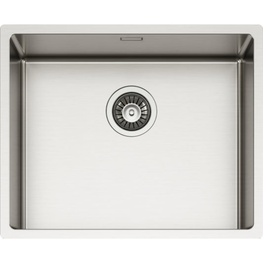 ELLECI LIE500SAC Lavello 1 Vasca Inox Satinato Flat Filotop o Sottotop cm. 54 x 44