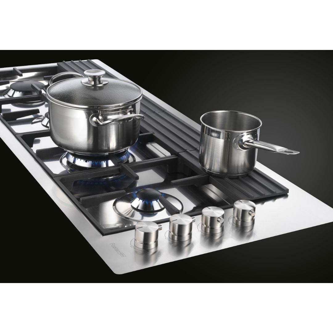 FOSTER S4000 LINE XL 7284042 Piano Cottura Gas in Acciaio Inox Satinato 4 Fuochi cm. 118 x 46,5