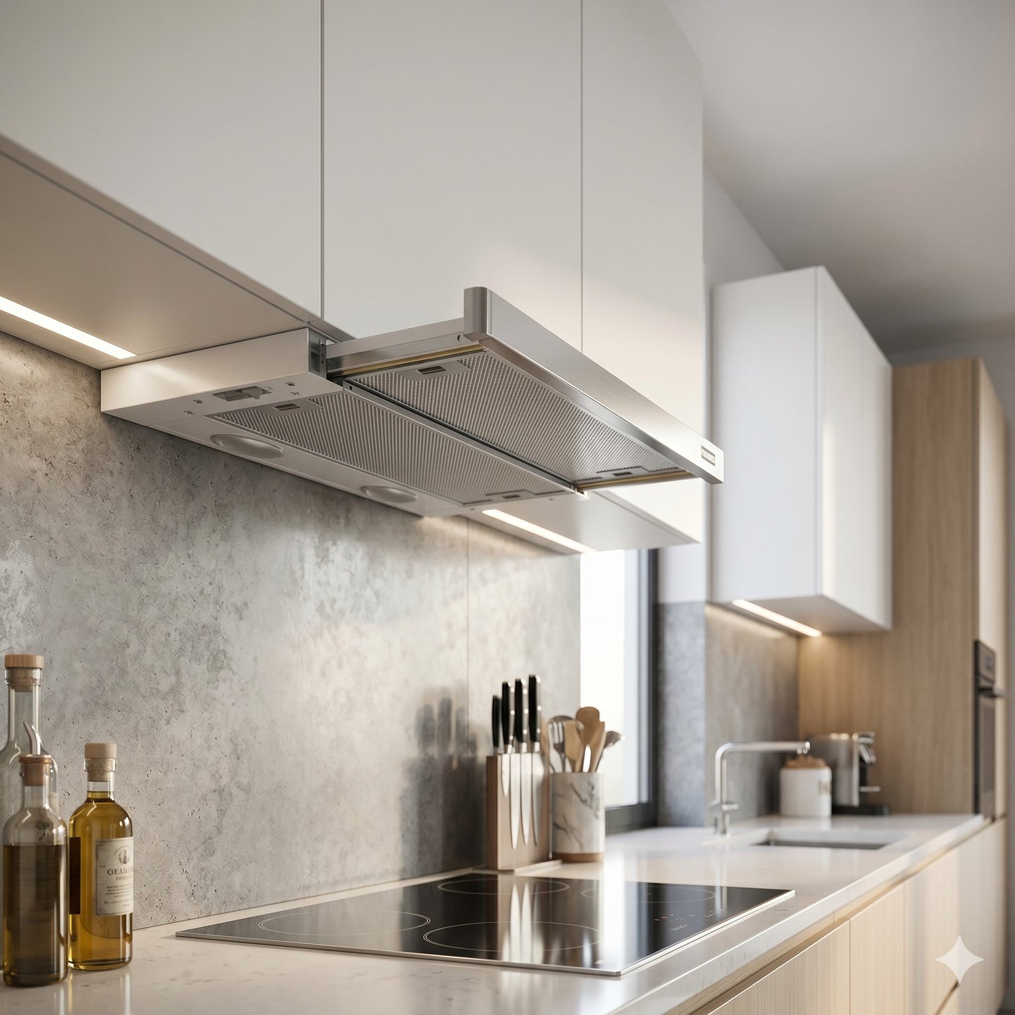 FRANKE XS 315.0608.795 Cappa Integrata Estraibile Aspirante 60 cm Inox e Vetro