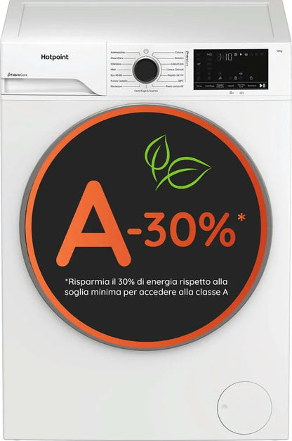 HOTPOINT HB123CAREIT Lavatrice Libera Installazione 12 Kg A-30% 1300 Giri Inverter