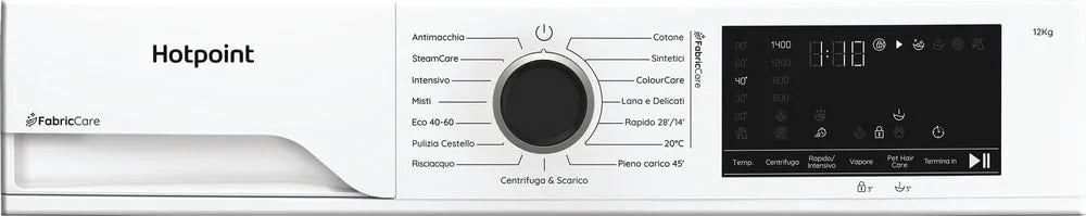 HOTPOINT HB123CAREIT Lavatrice Libera Installazione 12 Kg A-30% 1300 Giri Inverter