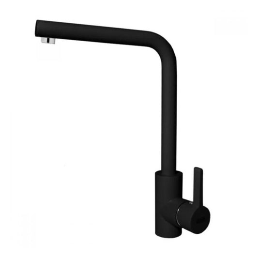 ELLECI MGKS0140 Rubinetto Miscelatore Cucina Canna Alta Monocomando Nero G40
