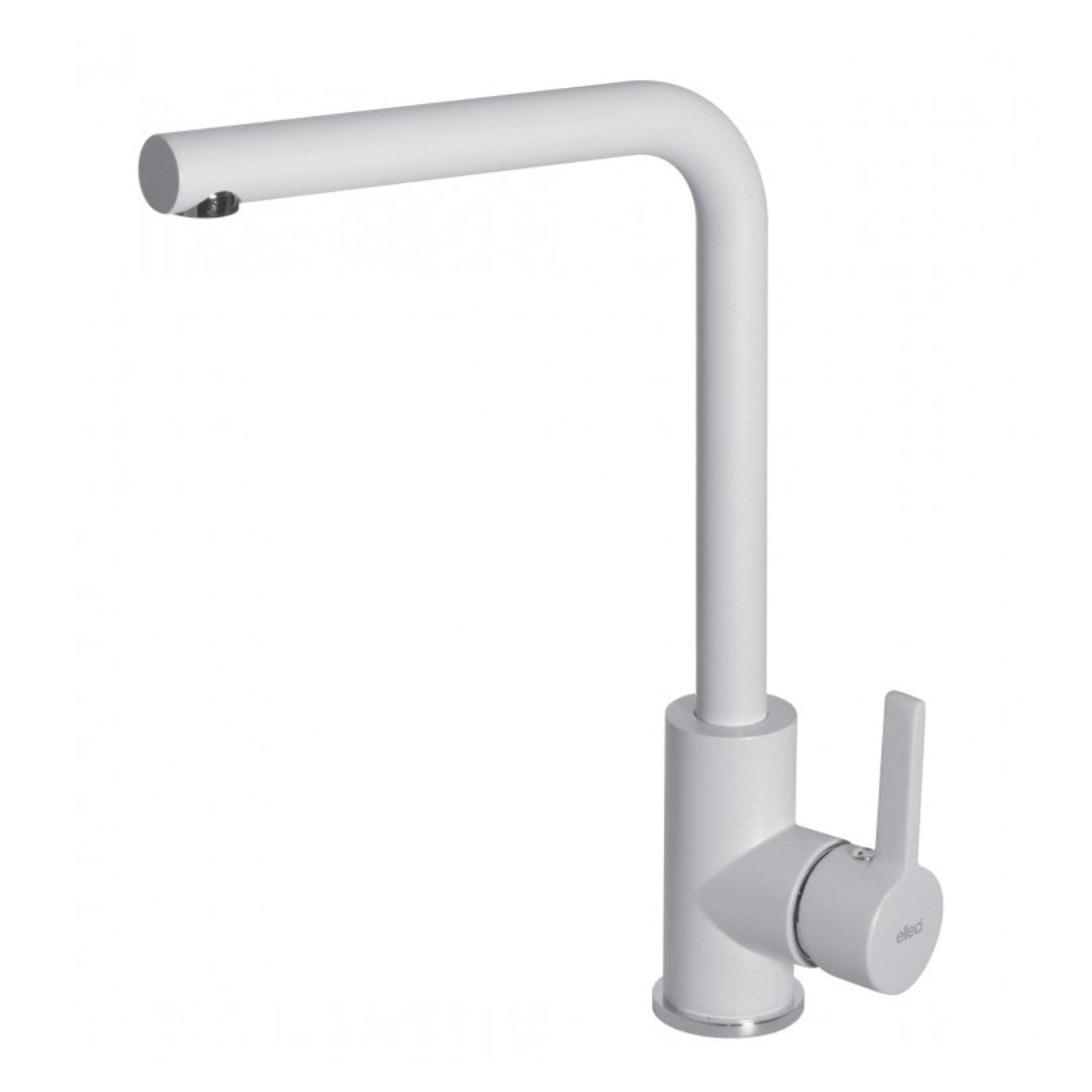 ELLECI MGKS0168 Miscelatore Cucina Rubinetto Monocomando Lavello Bianco Titano 68