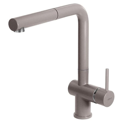ELLECI MGKSTP43 Miscelatore Cucina con Doccetta Estraibile Canna Girevole Tortora 43