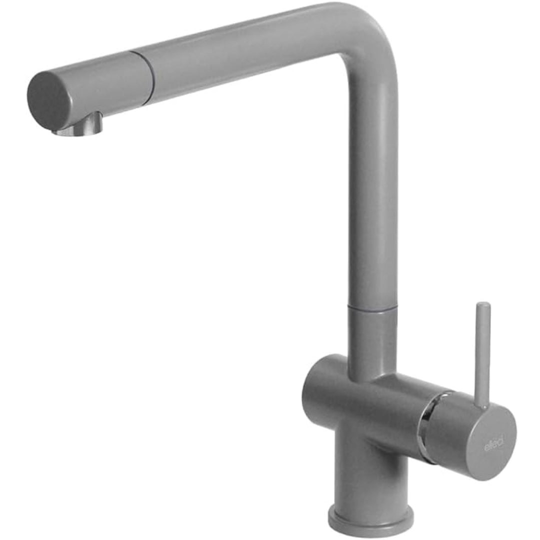 ELLECI MGKSTR48 Rubinetto Miscelatore Cucina Canna Alta Doccetta Estraibile Cemento 48