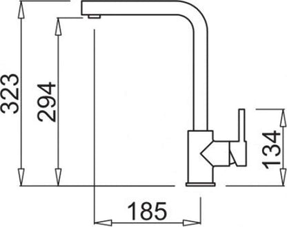 ELLECI MGKTRA48 Rubinetto Miscelatore Cucina Monocomando Canna Girevole Cemento 48