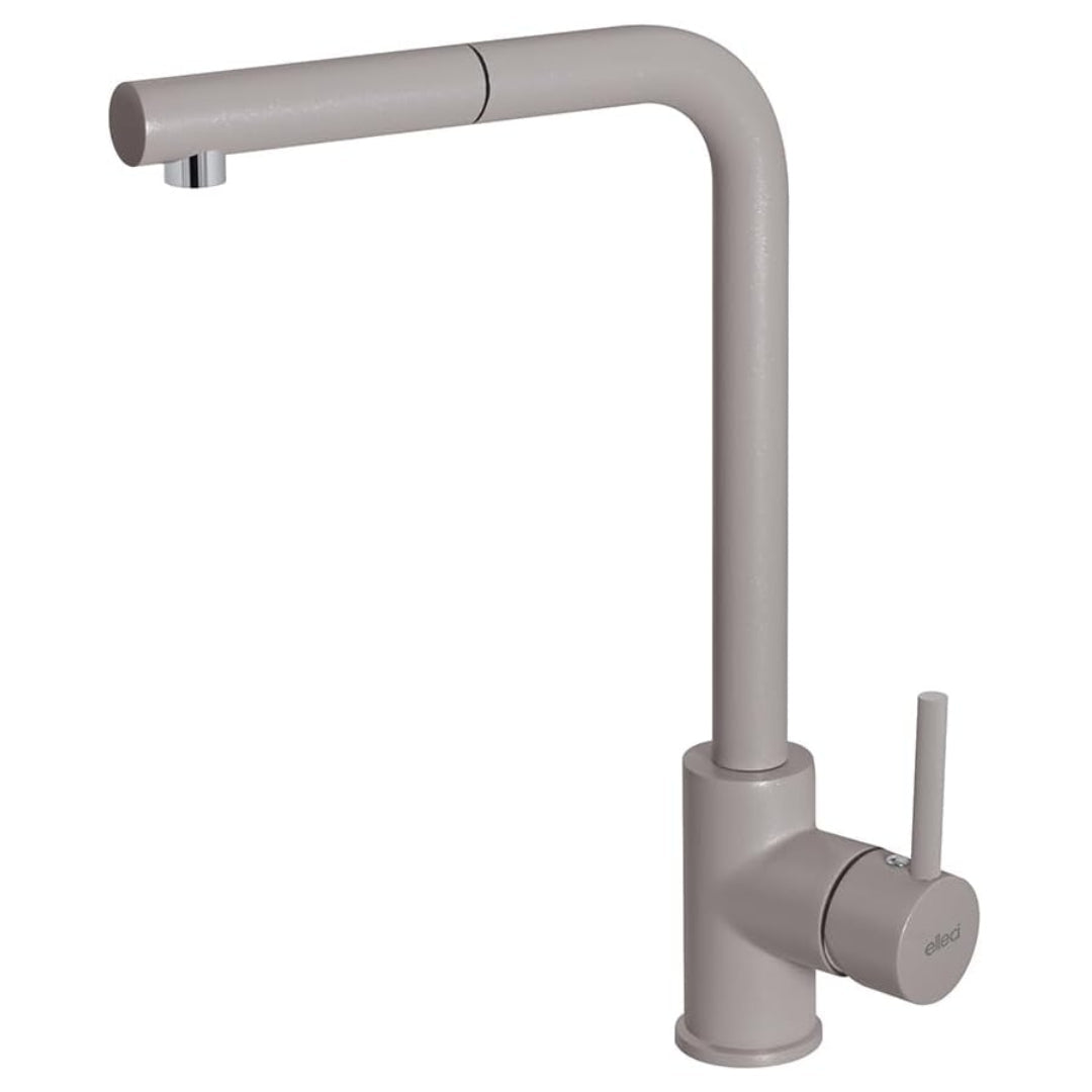 ELLECI MGKTRP43 Rubinetto Miscelatore Cucina Doccetta Estraibile Trail Tortora 43