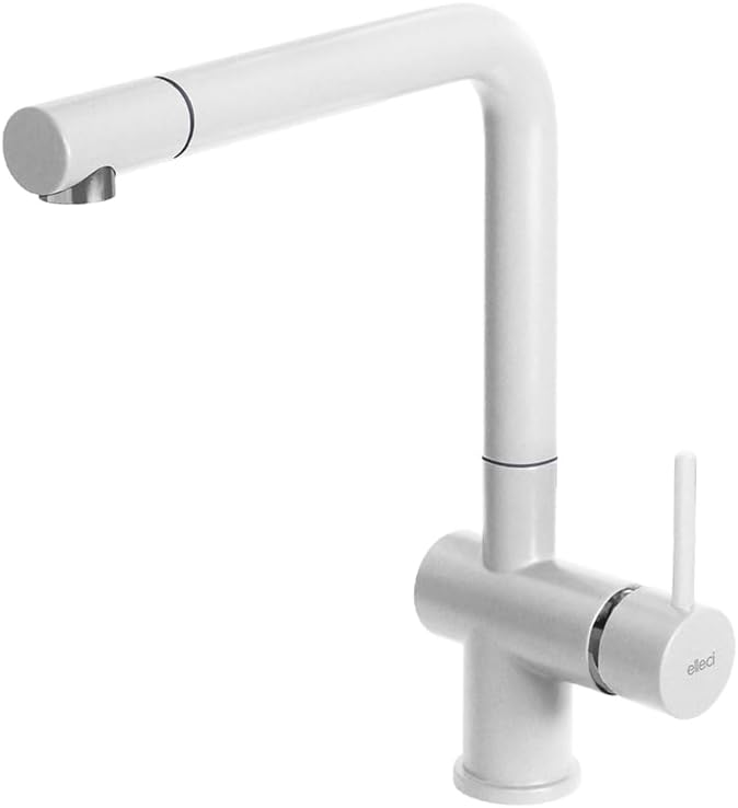 ELLECI STREAM PLUS MKKSTR96 Miscelatore Cucina Doccetta Estraibile Bianco Kera 96