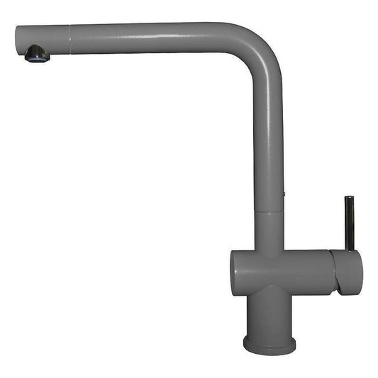 ELLECI MMKSTR73 Rubinetto Miscelatore Cucina Canna Alta Girevole Titanio 73