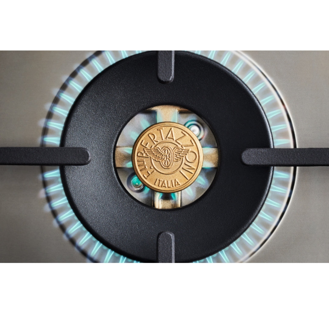 F.LLI BERTAZZONI P755CPRONE Piano Cottura Gas 5 Fuochi Nero Opaco cm. 75 x 52