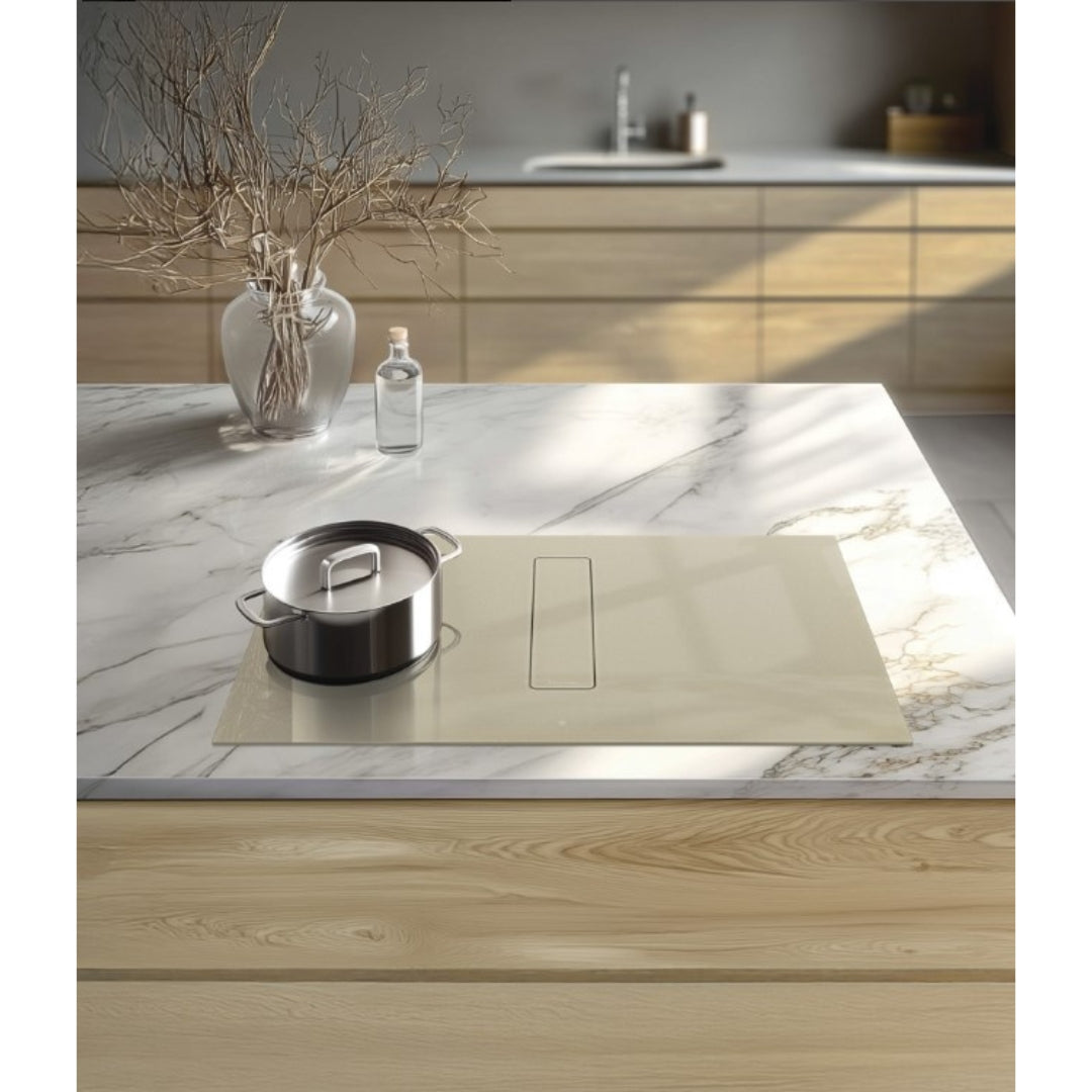 Galvamet PERFECTO 80/A 0EPRC080A368000 Essence Edition Piano Cottura Induzione con Cappa Integrata 4 Zone Bridge 700 m³/h A++ Vetroceramica cm. 80 x 52