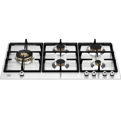 F.LLI BERTAZZONI PROFESSIONAL P905LPROX Piano Cottura Gas 5 Fuochi Inox Tripla Corona Laterale cm. 89 x 52,5