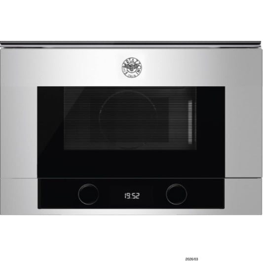 F.LLI BERTAZZONI, MODERN, F383MODMWSX, Forno Combinato Microonde da Incasso 22 Lt. Inox cm. 59,5 x 39
